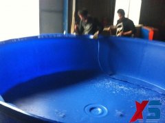 藍色長方形水產養(yǎng)殖桶水池價格